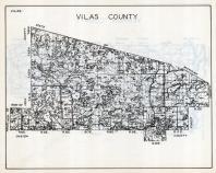 Vilas County Map, Wisconsin State Atlas 1933c